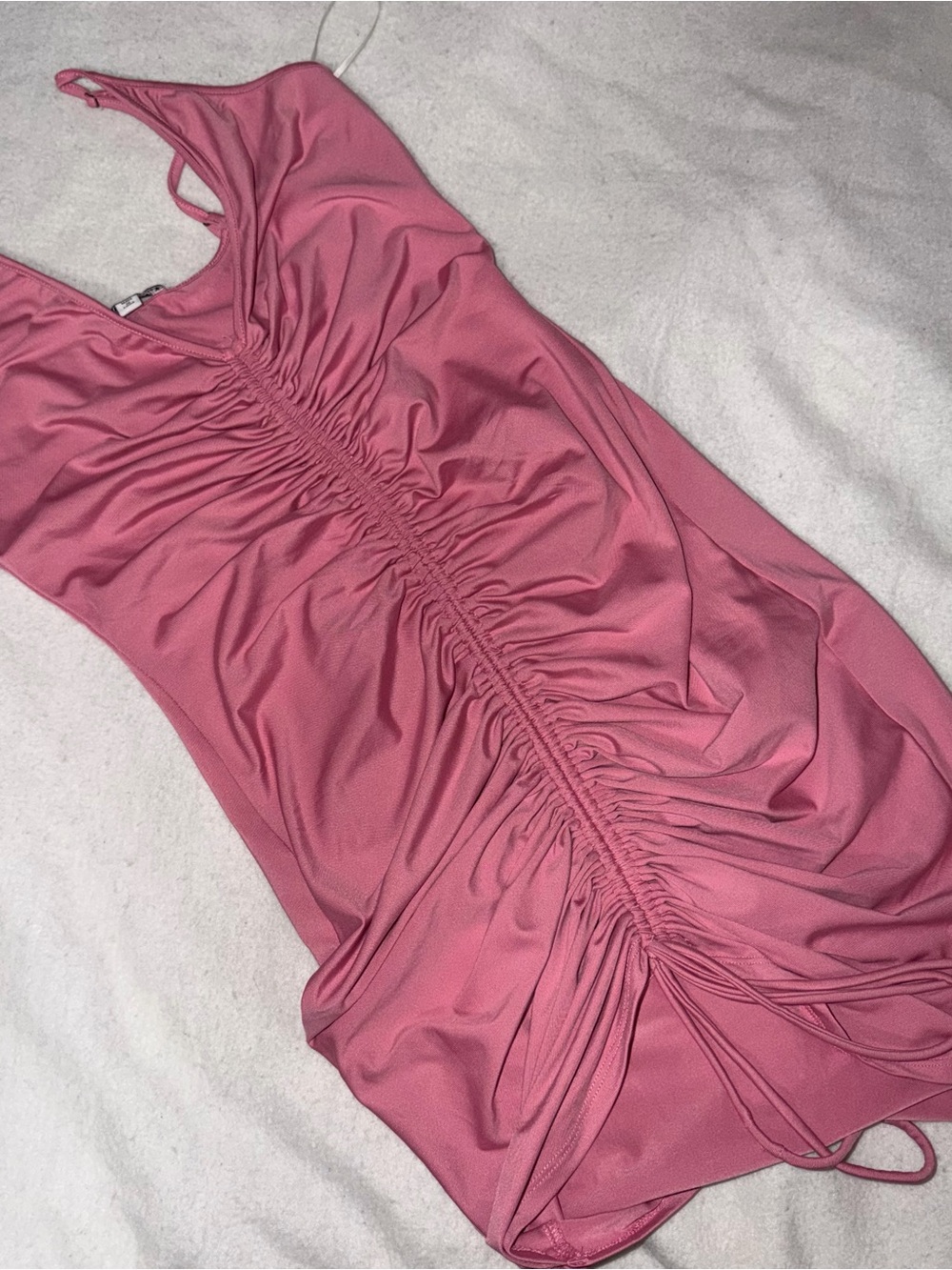 Ruched Pink Dress - Fashion Nova